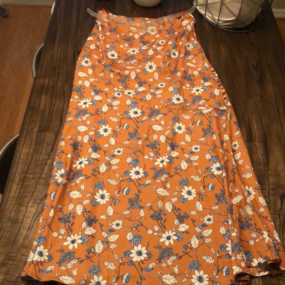 Floral maxi skirt